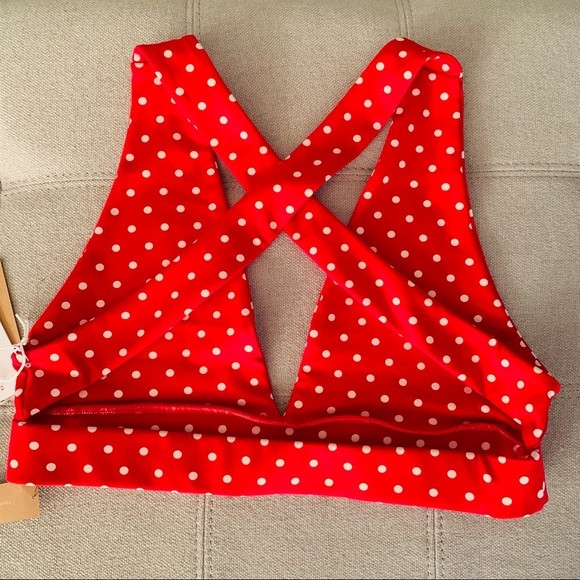 Reformation Dani Ecomove V-Neck Cross Back Bra - Picture 5 of 5